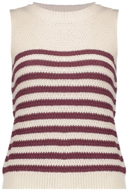 Geisha Spencer Striped Off-white/cherry Red Taglia: 3XL | Maglioni a maglia Outlet | Donna | Rosso