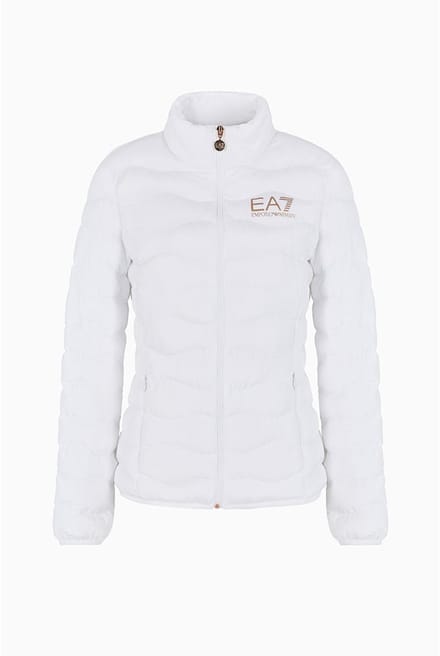 Ea7 Emporio Armani 8ntb21_tnf8z_0104 Sweatshirt Met Rits Wit XL Vrouw