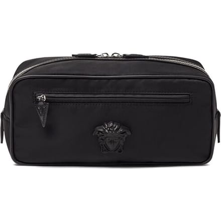 Versace Medusa Plaque Nylon Pouch Zwart Unisex Pouches 1000731-DNY8ME-D41NP Basic Set (Bag+Dust Bag)