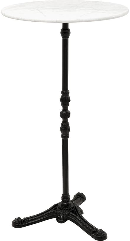 Bartafel Bistrot Ø60cm wit marmer Kare Design