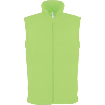 Fleecebodywarmer 'Luca' merk Kariban maat S Limoengroen