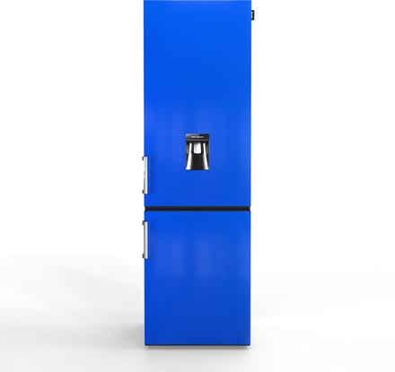 Nunki Large H2O – Koel-vriescombinatie – Waterdispenser – E-klasse – 268 liter – Front Blue Fire Gloss