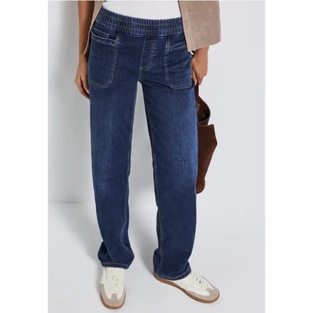 Jeans met elastische tailleband