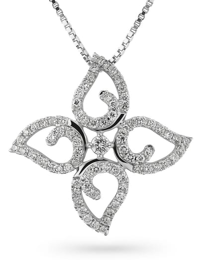 Orphelia HD-4205 - Hanger - 18 Karaat Witgoud / Diamant 0.32 ct