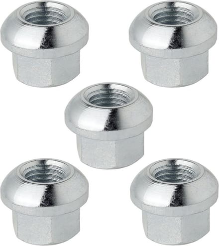 ProPlus Wielmoer set - M12 x 1.5 mm - Conisch bol - 18 mm lengte - 5 stuks