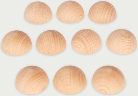 tickit® Natuurlijke Houten Halve Bollen
