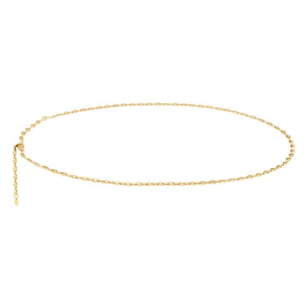 Bijoutheek Collier BuikSchelp Schakel Goud (86cm)