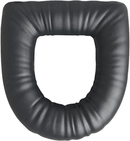 Toiletbrilhoes - WC kussen - Extra comfort - Elastisch strak passend - 40 x 38 cm - Grijs