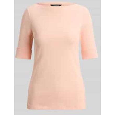 slim fit T-shirt van puur katoen