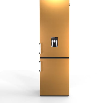Nunki Large H2O – Koel-vriescombinatie – Waterdispenser – E-klasse – 268 liter – Front Brushed Bronze Texture