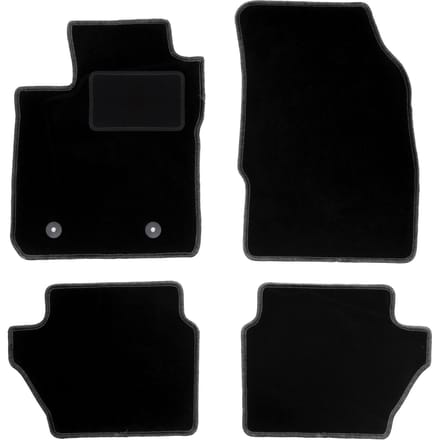 Zwarte veloursmatten voor: Ford Ka+ hatchback (2014-)