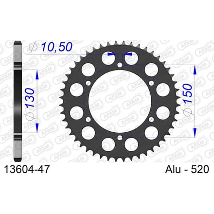 Tandwiel Afam 520 47 dents