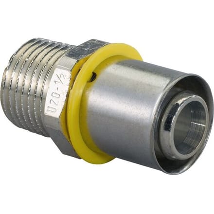 Uponor MLC-G gas koppeling - pers x buitendraad - 20mm x 1/2