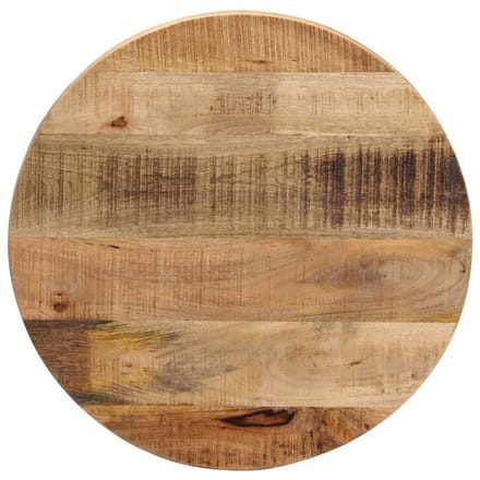 vidaXL - Tafelblad - rond - Ø - 50x1,5 - cm - massief - ruw - mangohout