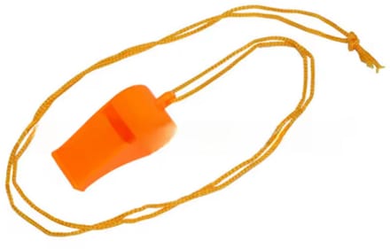 Scoby - Fluitje - Scheidsrechter Fluitje - Oranje Fluit - Plastic - Whistle - Perfect voor Koningsdag
