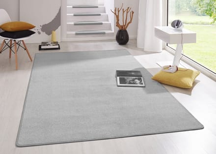 Flycarpets Uni Laagpolig Effen Vloerkleed - Fancy - Grijs 200x280 cm