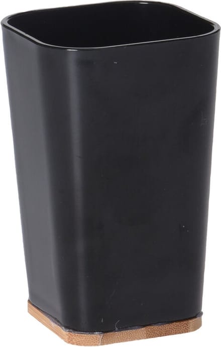 DoaBuy Beker 11.5 x 7 cm PS bamboe zwart zwart