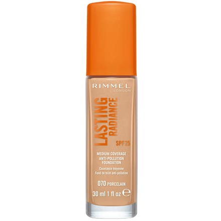 Rimmel Lasting Radiance Foundation SPF 25 070 Porcelain 30 ml