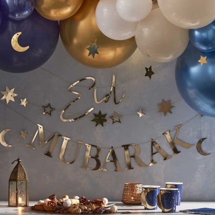 Eid Stars & Moon - Goud