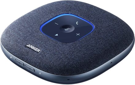 Anker PowerConf S3 Bluetooth Conference Speaker, 6 Built-in Microphones, Improved Sound Recording, 24 Hours Talk Time, Soundcore App Control, Bluetooth 5, USB-C, Ideal for Home Office
