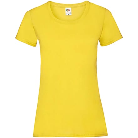 Dames-T-shirt Fruit of the Loom Valueweight