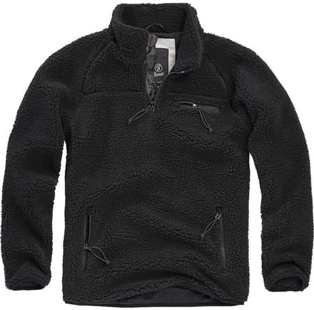 Brandit - Teddyfleece Troyer Pullover Jas - Fleece vest - 4XL - Zwart