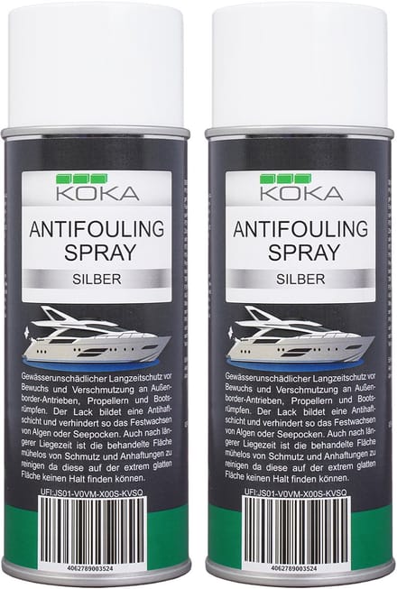 2x Antifouling Spray Zilver