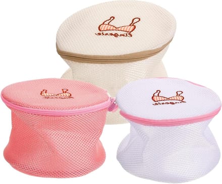 Waszakken Set - Mesh Net - Kleding Beschermen - Met Ritssluiting - 3 Stuks - Diverse Kleuren