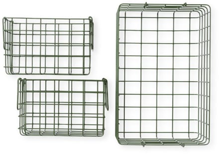 Mustard - Baskets - Manden - Set van 3 - Olive