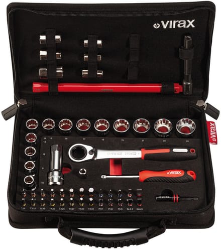 VIRAX montagekit moersleutel, doorvoersleutel 51 st - 310410