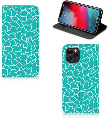 Apple iPhone 11 Pro Bookcase Cracks Blue