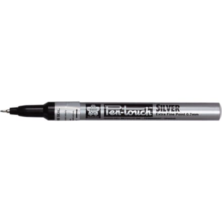 Viltstift Sakura Pen-touch extra fijn zilver