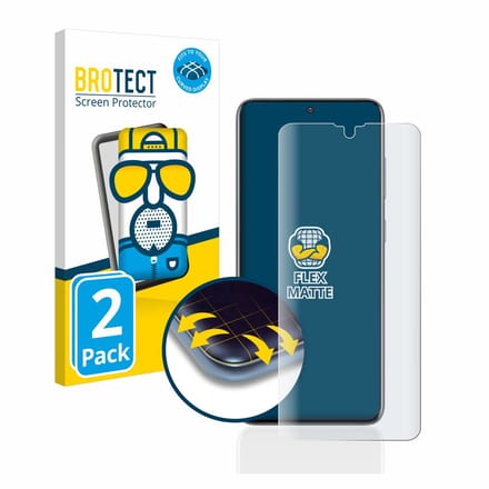 BROTECT - Screenprotector voor Samsung Galaxy S20 - Folie Beschermfolie matte volledig dekking 2 Stuks