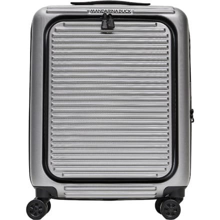 MANDARINA DUCK Tank Case Cabin Trolley With Front Pocket Grigio Zilverkleurig 53cm