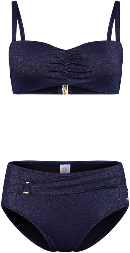 Pastunette Bikini Glam - Bandeau - Blauw - Maat 38