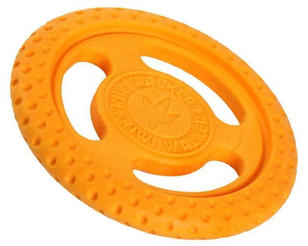 Kiwi Walker - Let's Play - Hondenspeelgoed - Frisbee - Oranje - 16cm