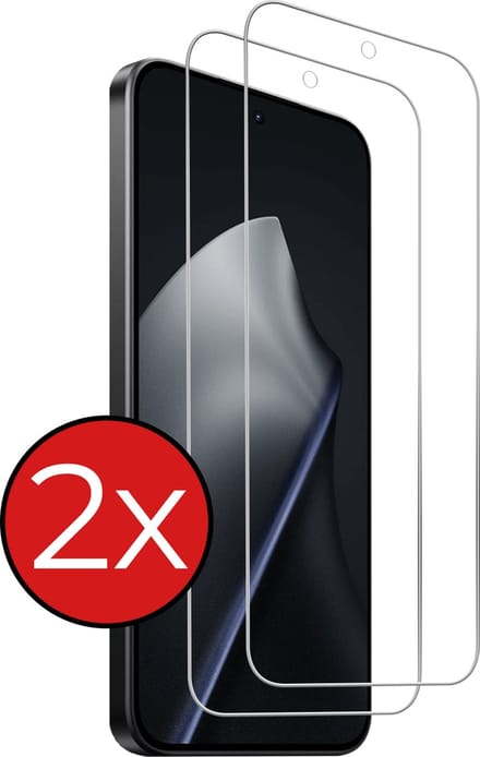 Screenprotector - 2 Stuks - Geschikt voor Xiaomi 15T - Extra Sterk - Beschermglas - Gehard Glas - Tempered Glass - Screen Protector