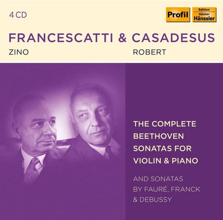Robert Cascadesus & Zino Francescatti - The Complete Beethoven Sonatas For Violin & Piano (4 CD)