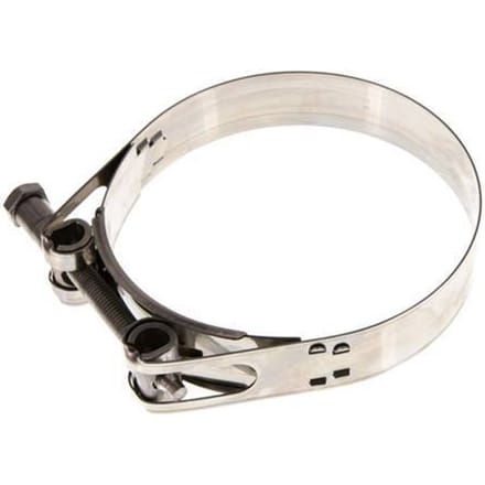 130 - 140 mm Slangklem van Rvs 304 met een 30 mm band - Norma