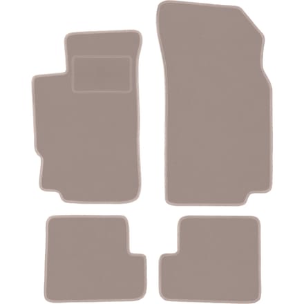 Beige veloursmatten voor: Peugeot 406 coupé (1995-2004)