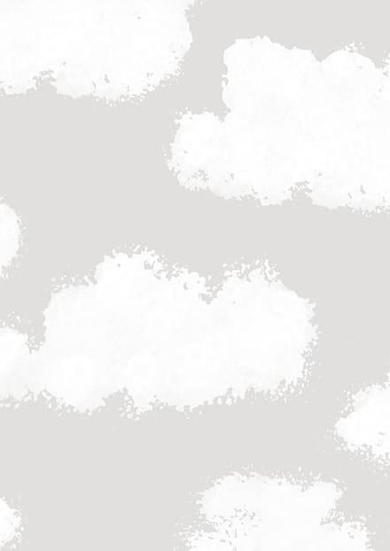 INGK Behang - Puck & Rose - Kinderbehang - Wolk Grijs