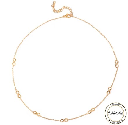 Borasi Infinity Ketting | Goldplated | Verjaardag Cadeau | Moederdag Cadeautje | Infinity |