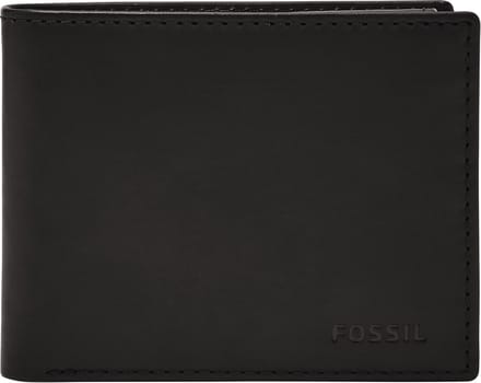 FOSSIL Portemonnee Derrick Passcase Black Zwart