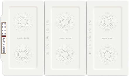 Elektrische Warmhoudbak - Voedselverwarmer Opvouwbaar - Feestjes Buffet - Instelbare Temperatuur - 3 Eenheden - Wit
