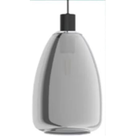 EGLO Chelvey Hanglamp - E27 - Ø 20 cm cm - Rookglas