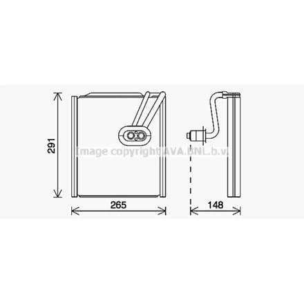 Verdamper, airconditioning AVA COOLING HYV444 AVA