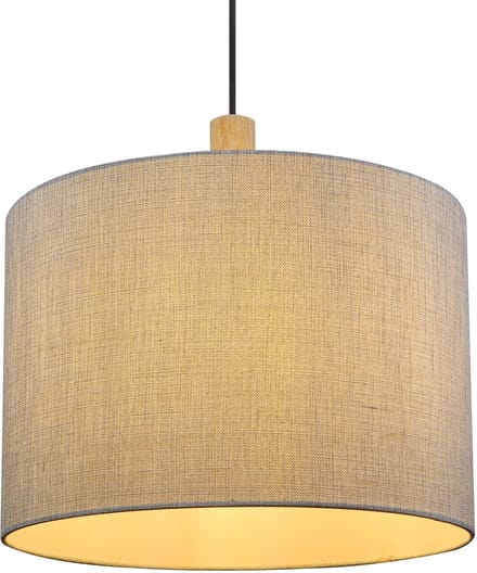 Globo - hanglamp - Roger - grijs - metaal - Ø 40cm - E27 - 15378H