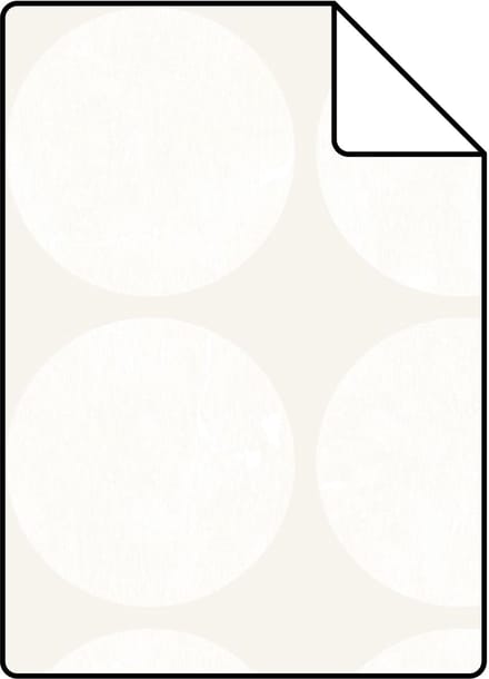 Proefstaal Origin Wallcoverings behang grote verweerde bollen roomwit - 26,5 x 21 cm - 347606-S