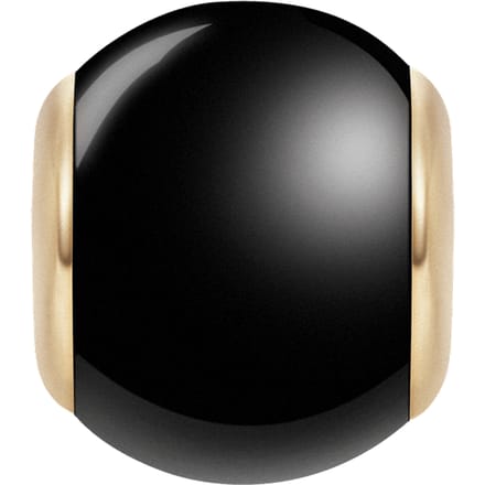 Daniel Wellington DW Charm Orb Black 6x5mm Gold