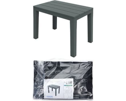 Bijzettafel Timor antraciet - 38,5 x 60 x 45 cm